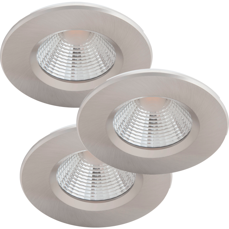 Philips myLiving Dive indbygningsspot, nikkel, 3-pak