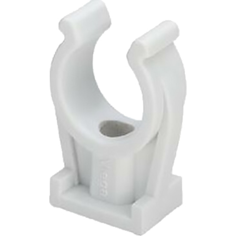 WALRAVEN Klemrørbærer 15 mm M6 messing gevind Hvid plast