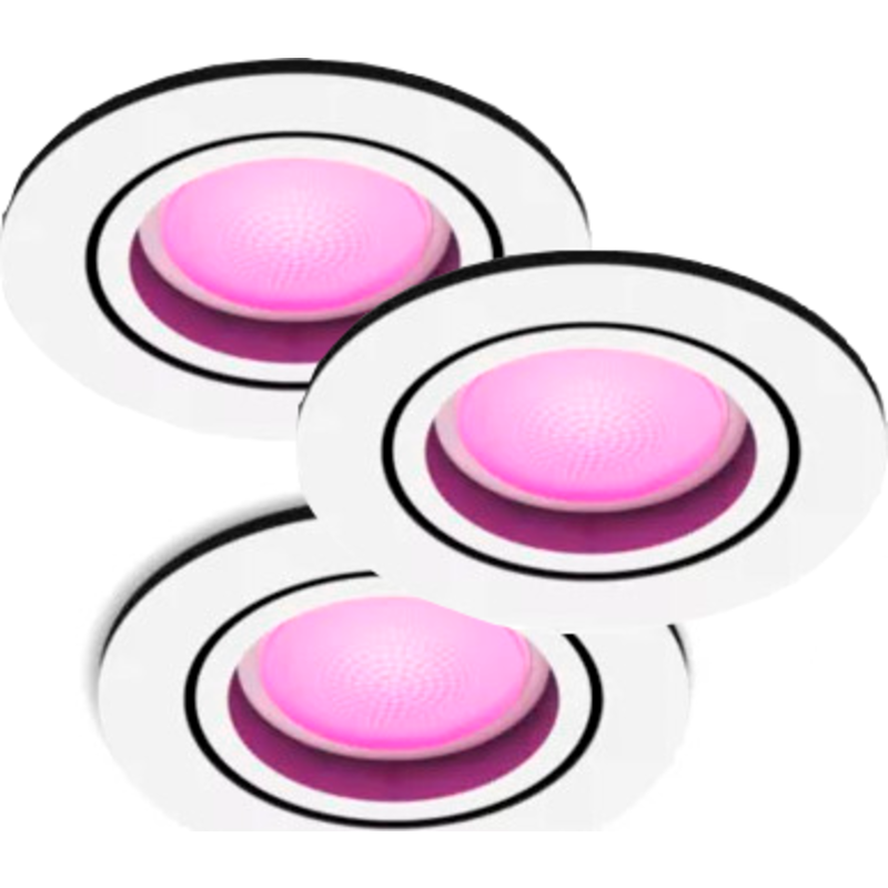 Philips Hue Centura downlight, vit, 3-pack