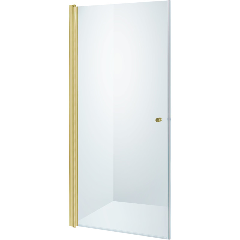 Brasta Viktorija duschdörr, 87,7 cm, klart glas, guld profil