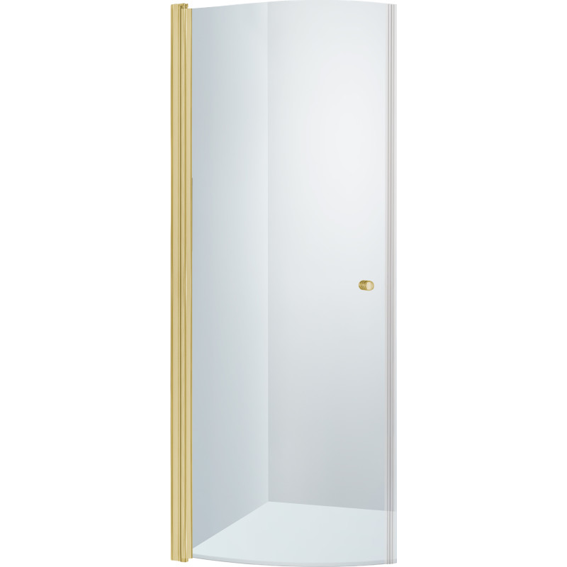 Brasta Katarina duschdörr, 77,5 cm, klart glas, guld profil