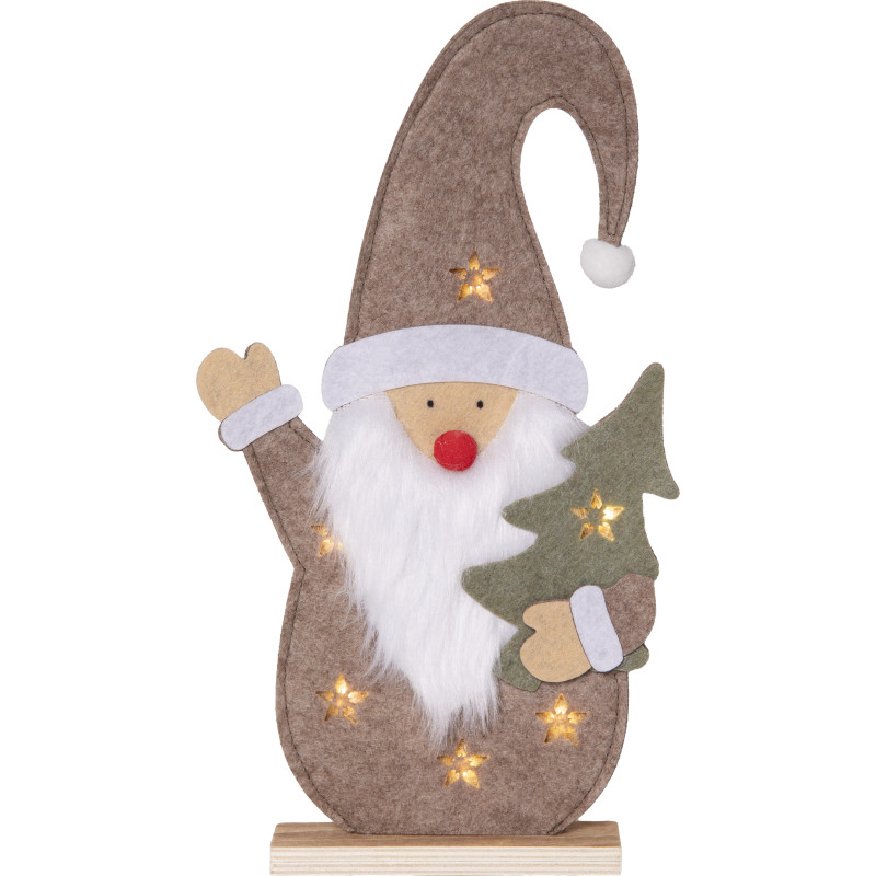 12 stk Star Trading Fabbe nisse med lys, 30 cm