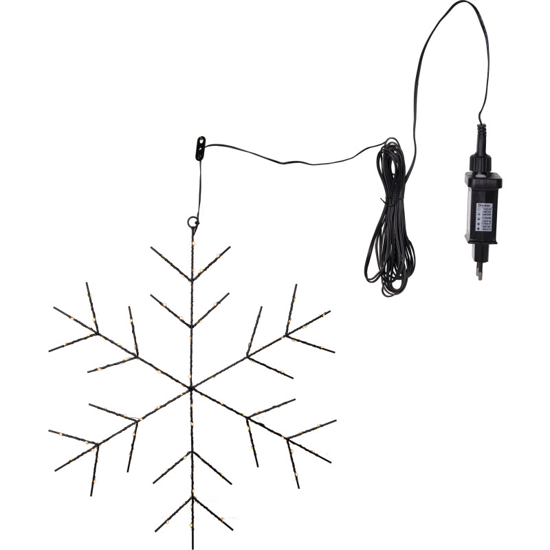 Star Trading Niva snöflinga med ljus, Ø56 cm