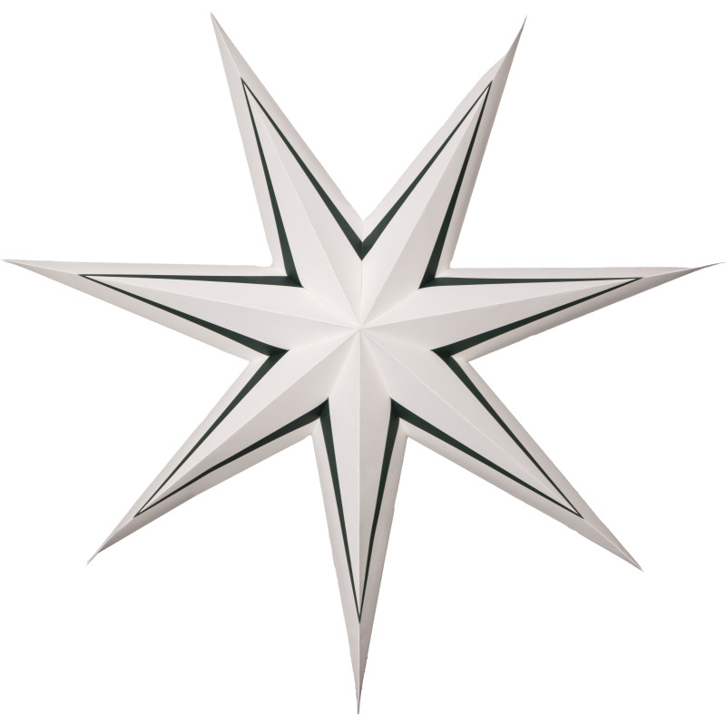 Star Trading Stripe papirstjerne, grøn, 80 cm