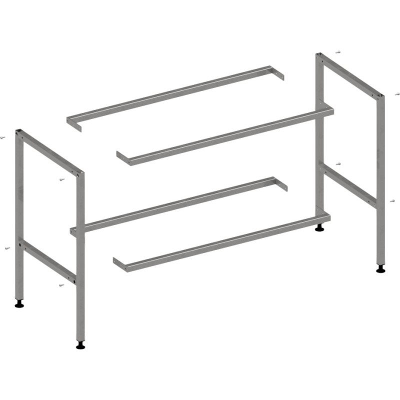 Purus stativ för stålbord, 89x57x190 cm, rostfritt stål