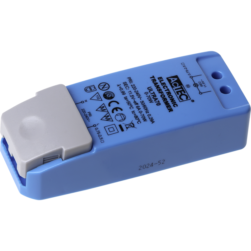 LED driver, 70W, 12V, dmpbar, til 6x5W On Cabinet downlights