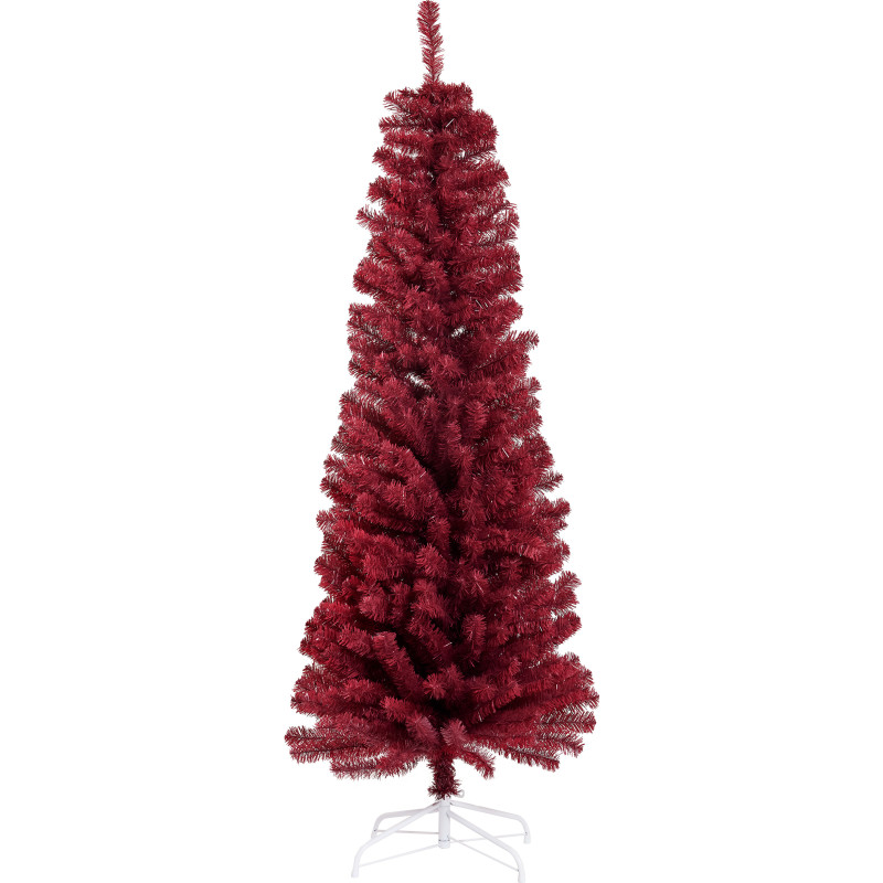 Nordic Winter Bling plastgran, mørkerød