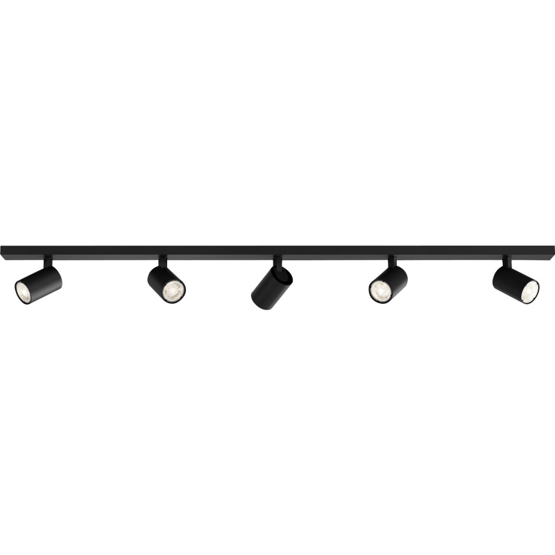 Astro Ascoli Five spotlampe, 5 spots, sort