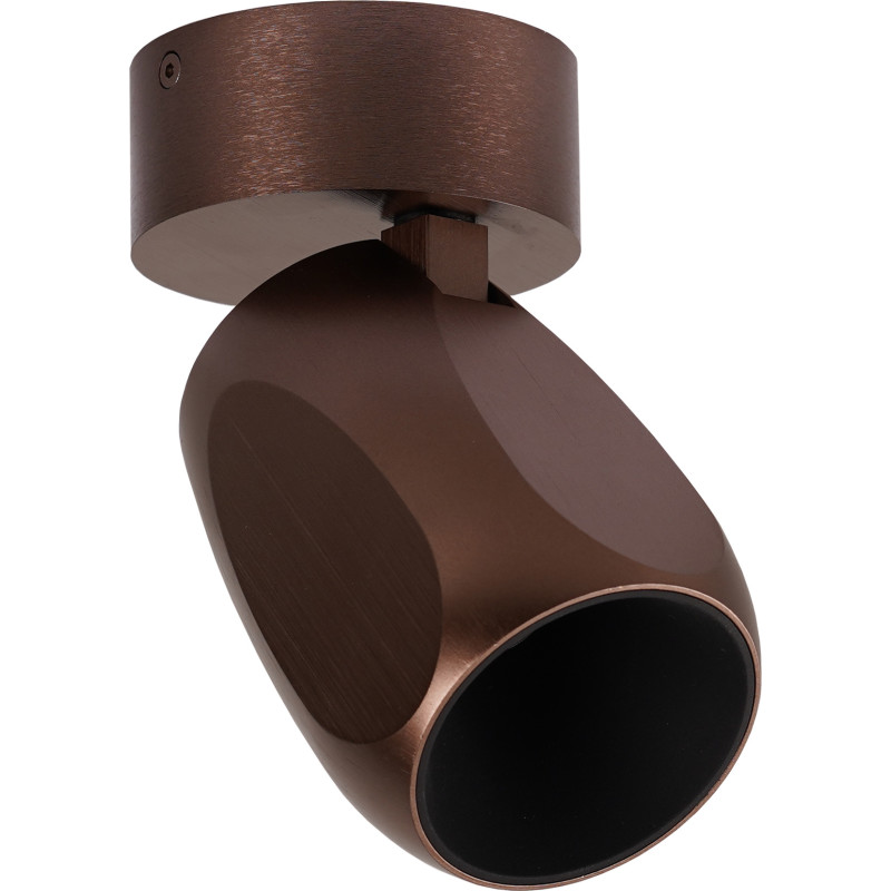 Facet W70 LED-loftlampe, mørkebrun, Ø 7 cm - Antidark - Entré - Moderne - Metal - Med én lyskilde
