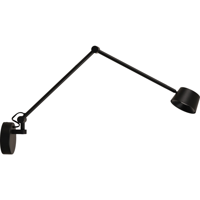 Direction LED-væglampe, sort, udhæng 53 cm - Antidark - Stue - Moderne - Metal - Med én lyskilde