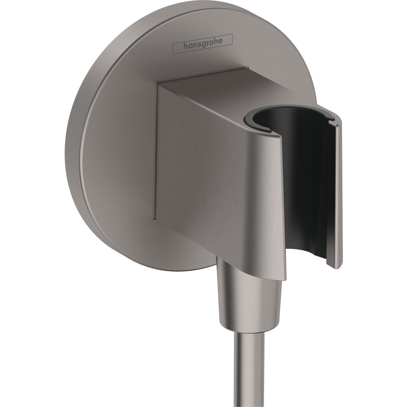 hansgrohe FixFit S slangeudtag 1/2 til håndbruser. Brushed black chrome