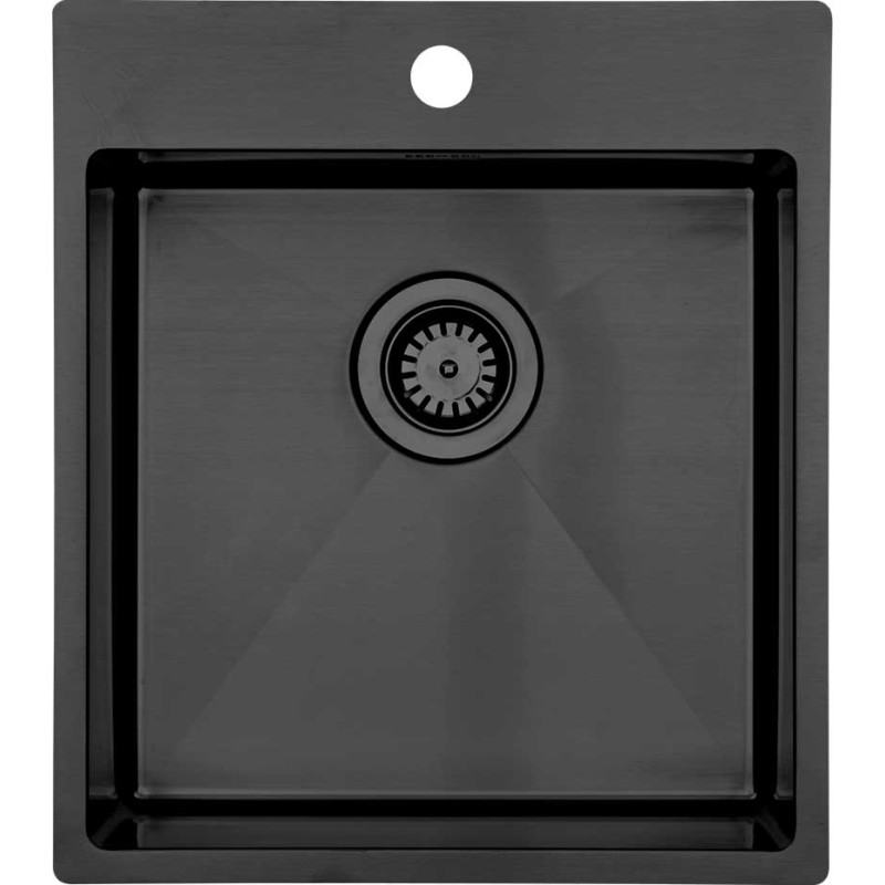 Lavabo Kubus 440 Soft köksvask, 40 x 40 cm, svart