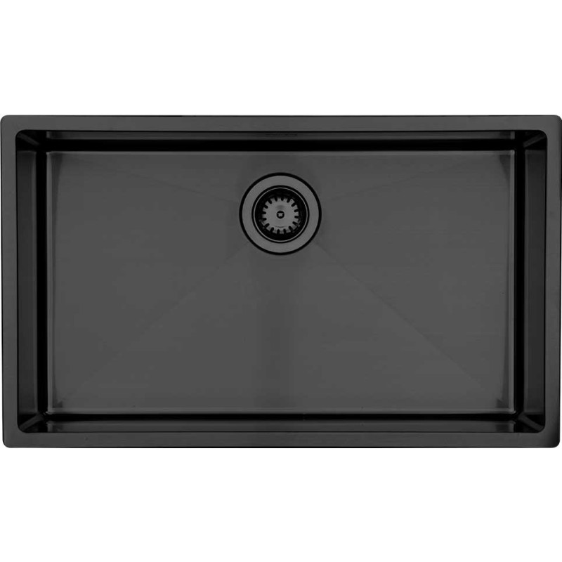 Lavabo Kubus 700 Soft køkkenvask, 74x44 cm, sort