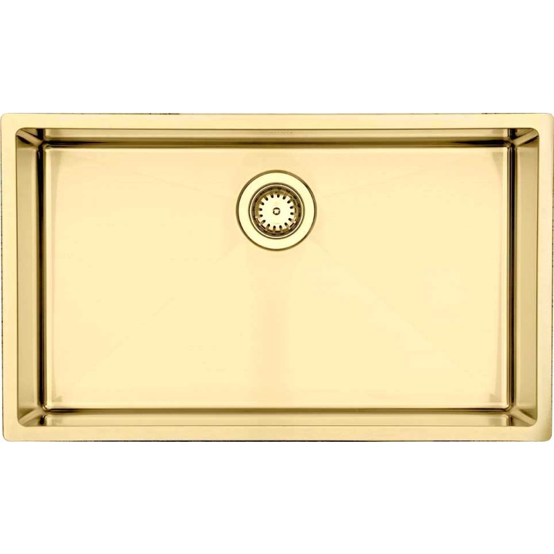 Lavabo Kubus 700 Soft køkkenvask, 74x44 cm, messing