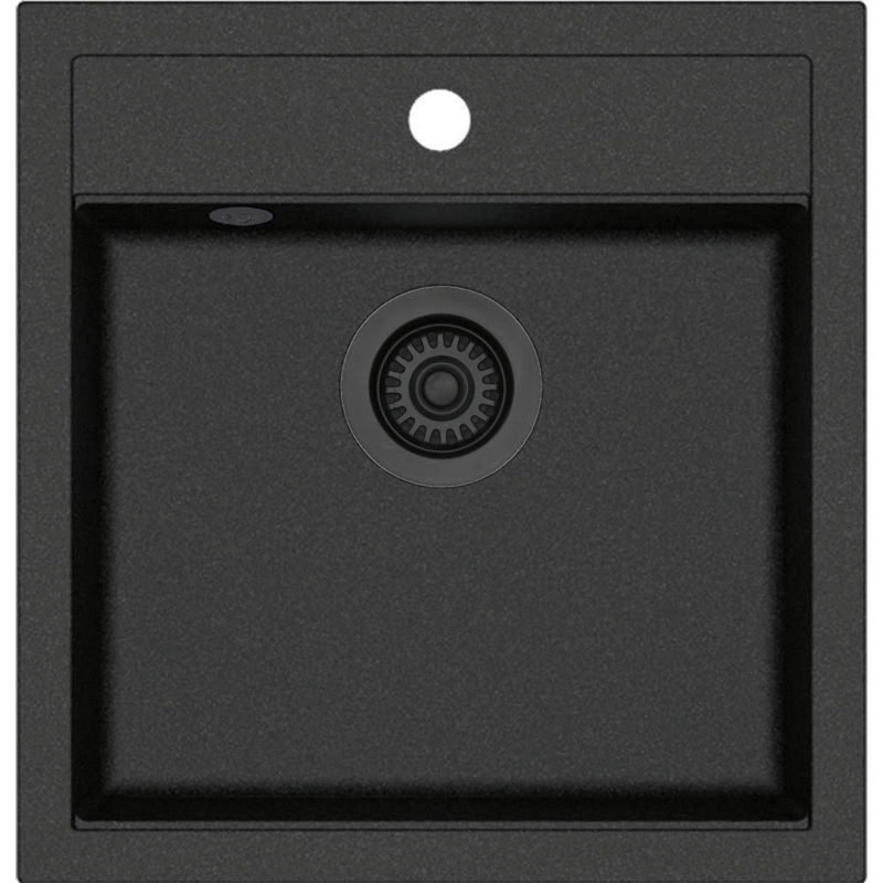 Lavabo Jupiter 50 diskb&auml;nk, 49x51 cm, svart