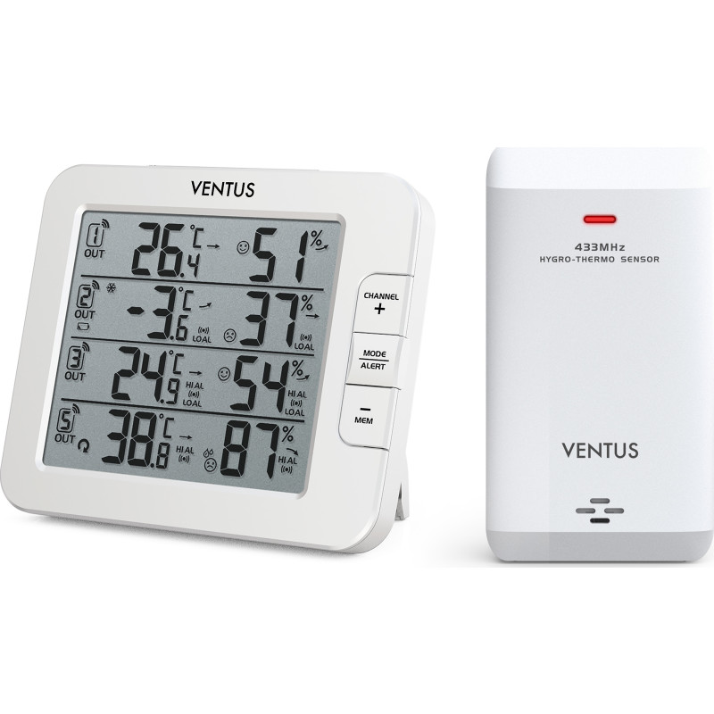 VENTUS Vejrstation med 3 sensorer W210