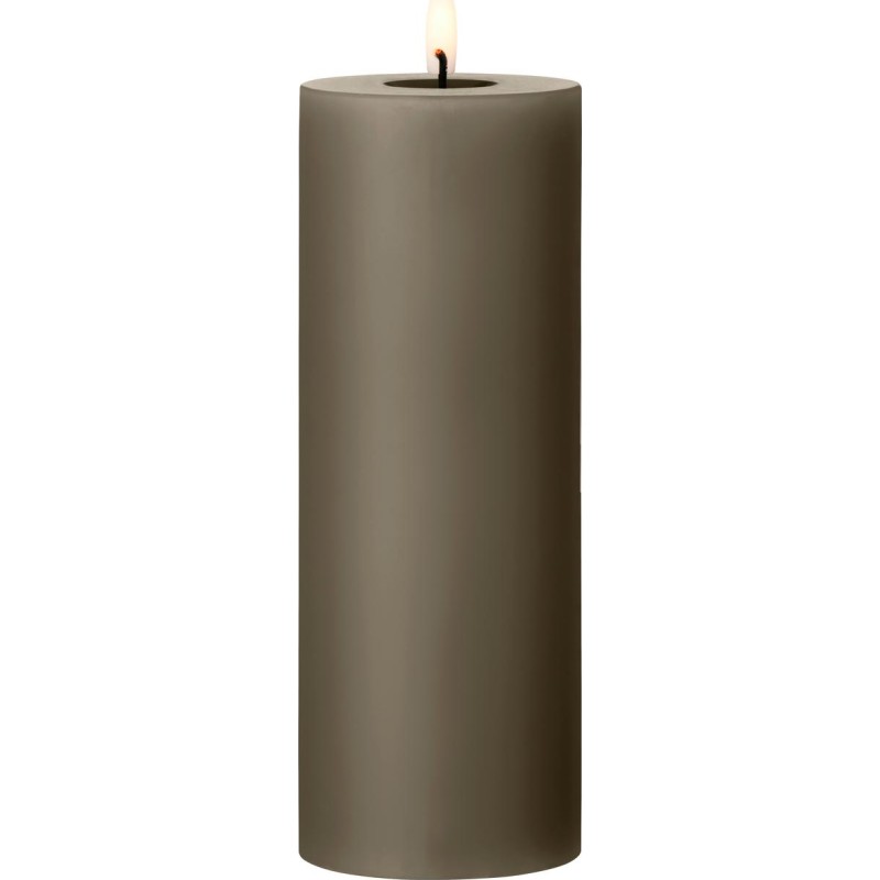 Ester & Erik LED bloklys, brun, 20 cm