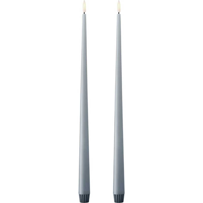 Ester & Erik LED kronelys, 40 cm, blå, 2-pak