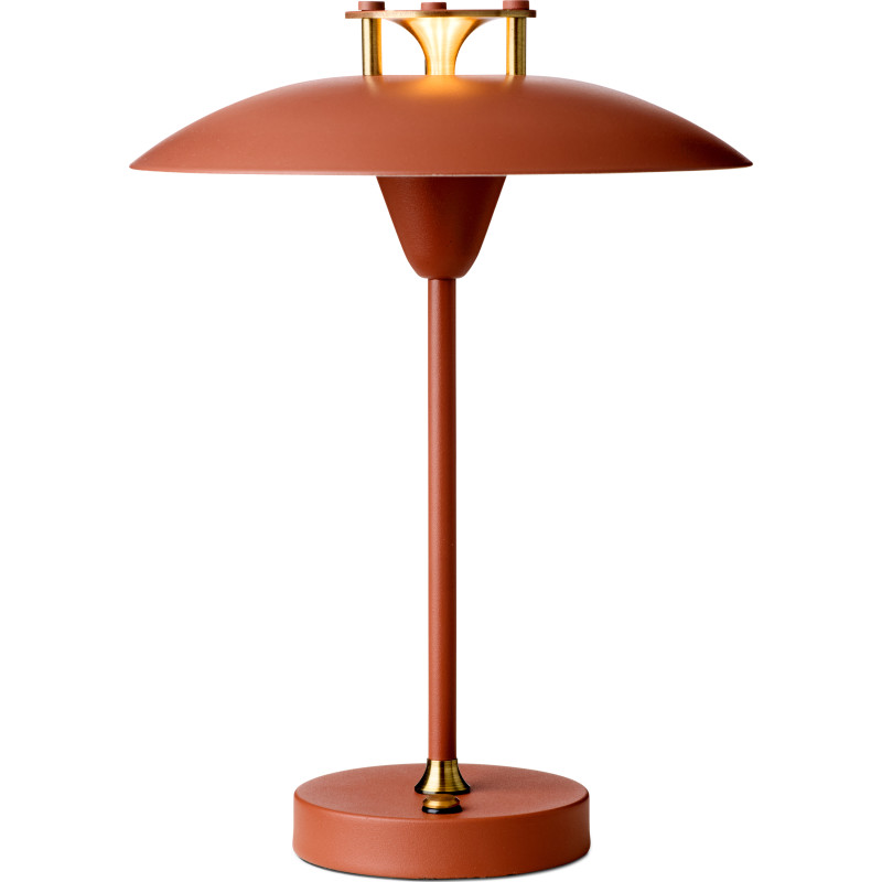 MINI STEPP 1-2-3 batteridrevet bordlampe, rødbrun, IP44 – Halo Design - Stue - Metal - Med én lyskilde