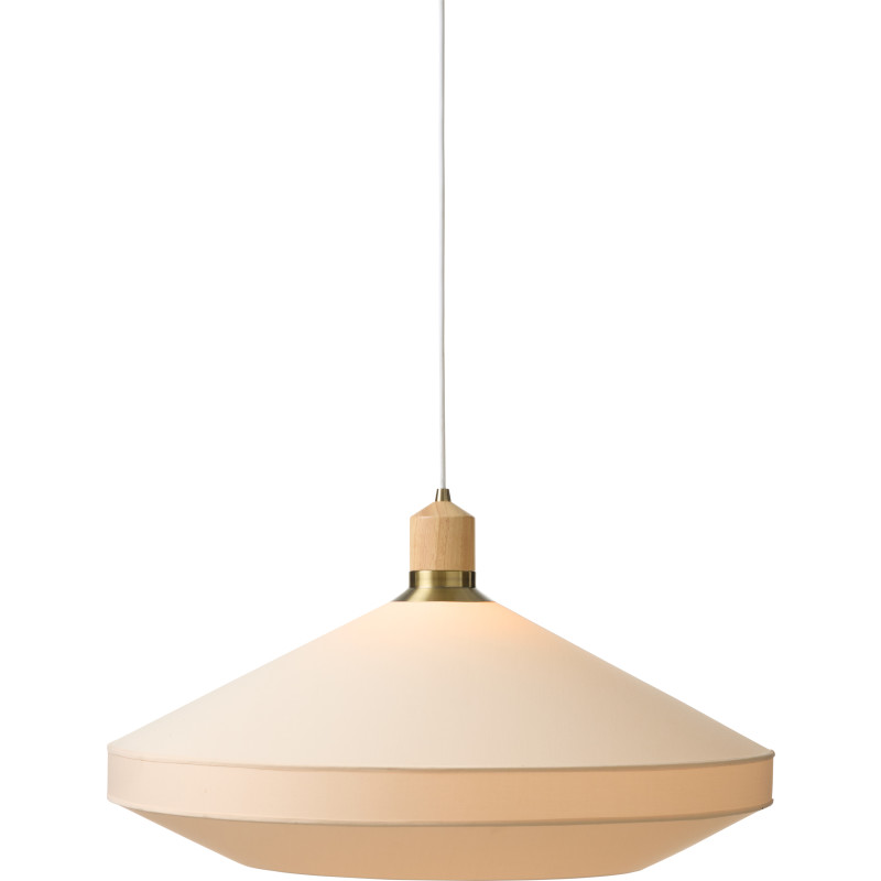 Paris hængelampe, cremefarvet, Ø 72 cm, tekstil, E27 - Halo Design - Stue - Stof / tekstil - Med én lyskilde