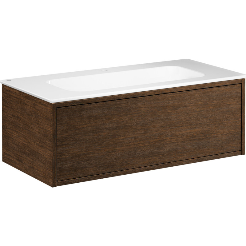 Gustavsberg Ducentic möbelpaket, 99x47 cm, brun ek