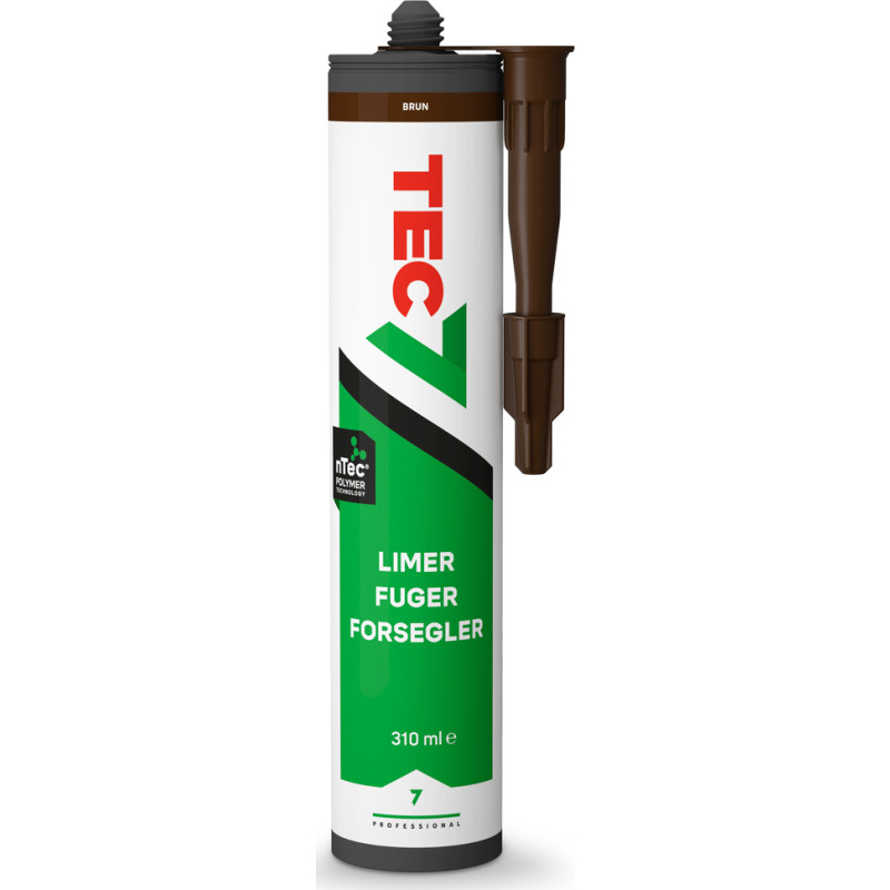 TEC7 fugemasse i brun - patron på 310 ml