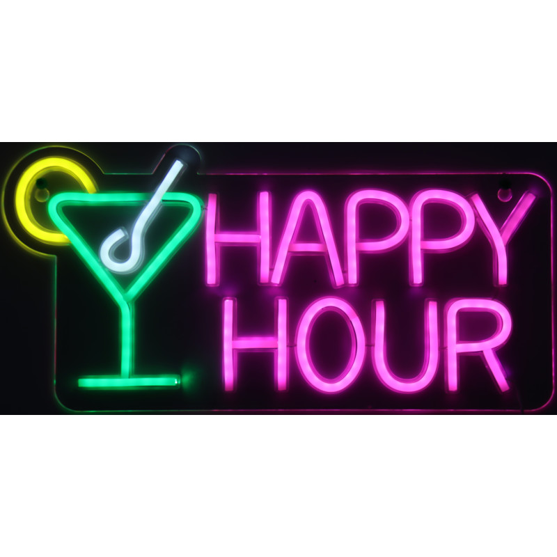 Veli Line Happy Hour neonskilt
