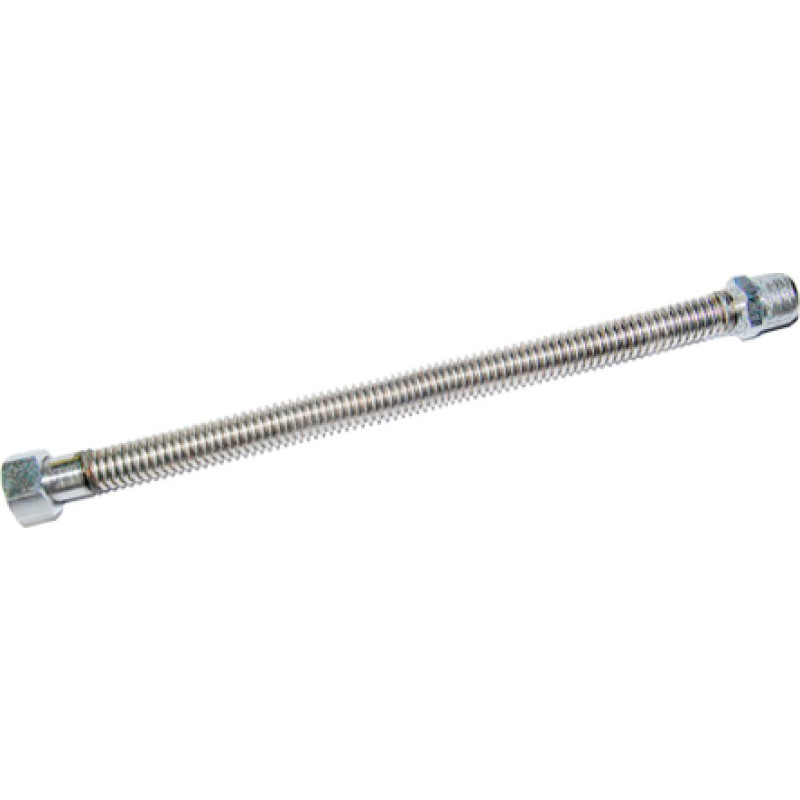 Stål flexslange 11/4" x 1500 mm, omløber/nippel