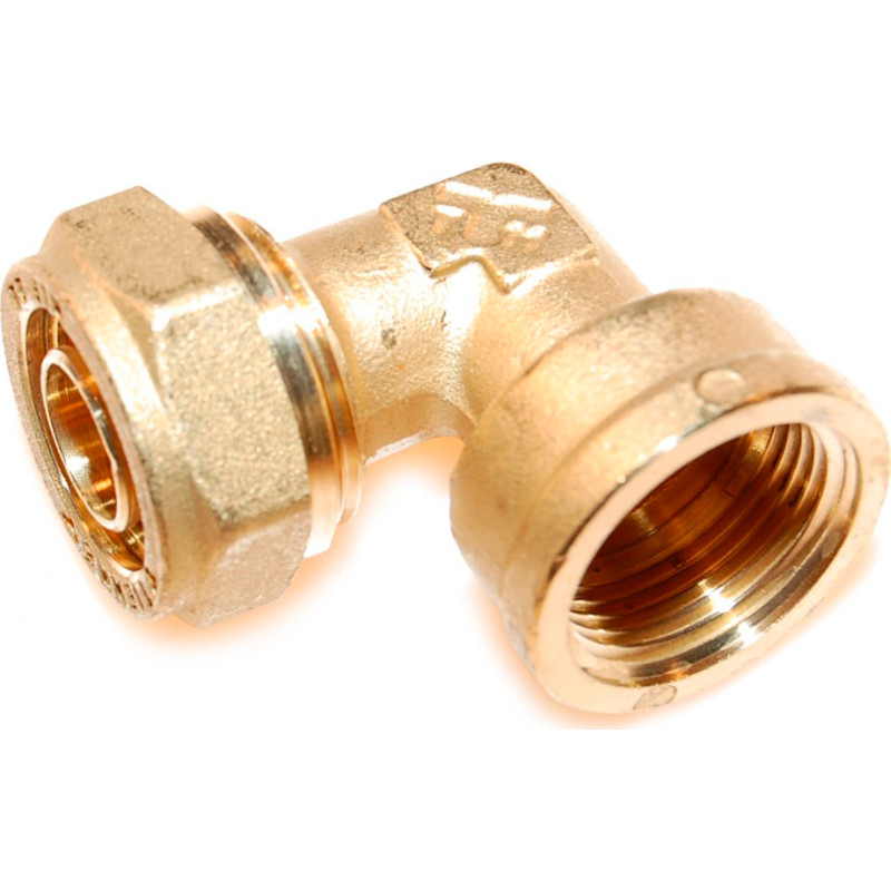 Pex vinkel med muffe 20 mm-1/2"