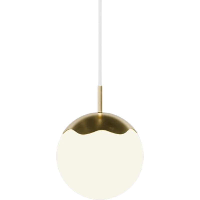 Rebello Decor Circle of life pendel, hvid ledning, Ø11 cm