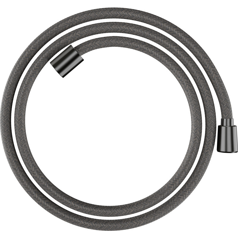 Hansgrohe Designflex duschslang, 1,6 meter, borstad svart krom