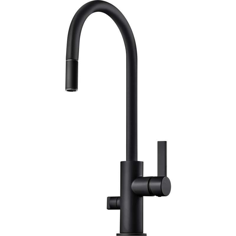 Tapwell ARM885 k&ouml;ksblandare, utdragbar pip, diskmaskinsavst&auml;ngning, matt svart