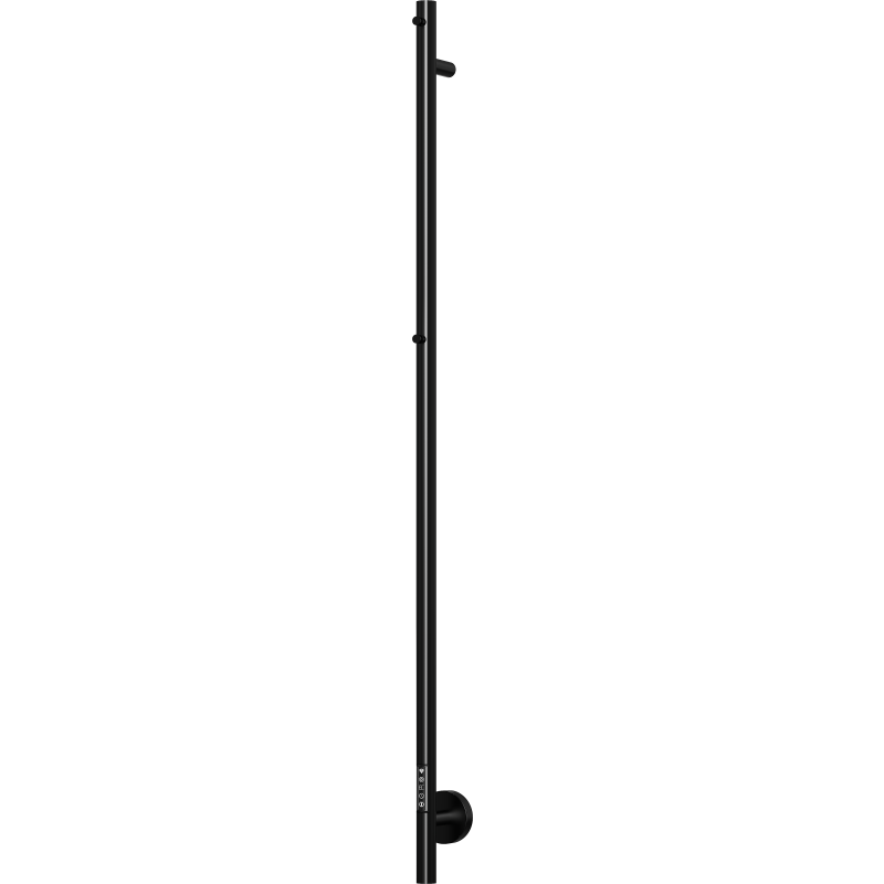 TVS Plus 1 handdukstork, el, 8,5x150 cm, svart