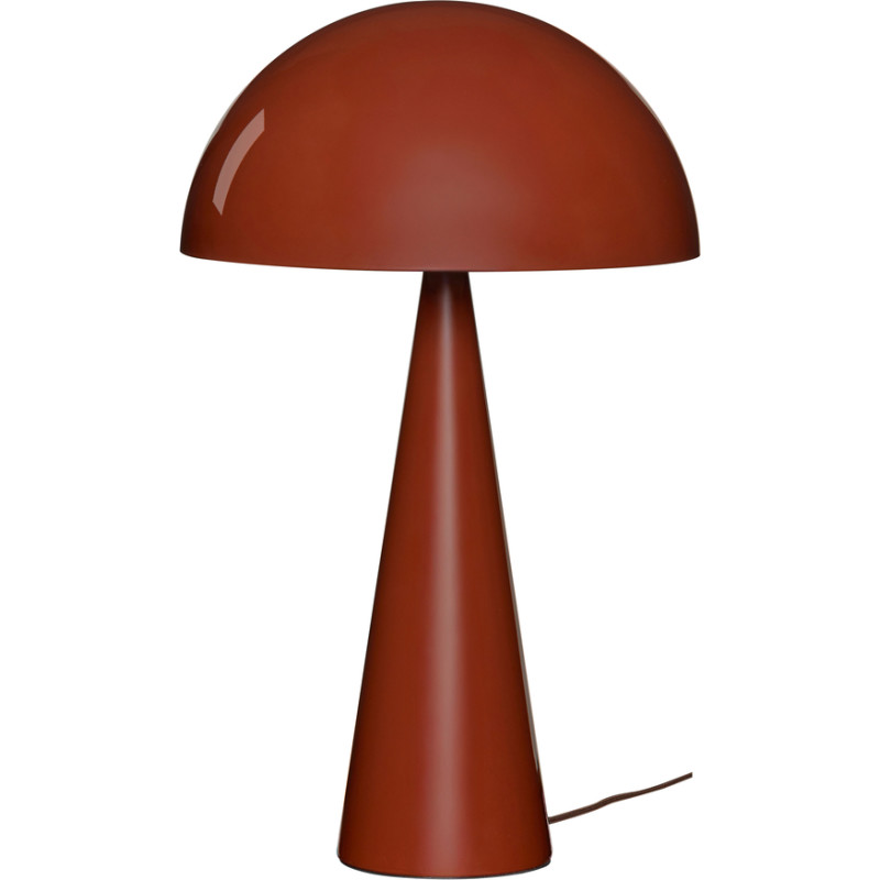 Mush bordlampe, brun, metal, højde 50 cm - HÜBSCH - Stue - Moderne - Med én lyskilde