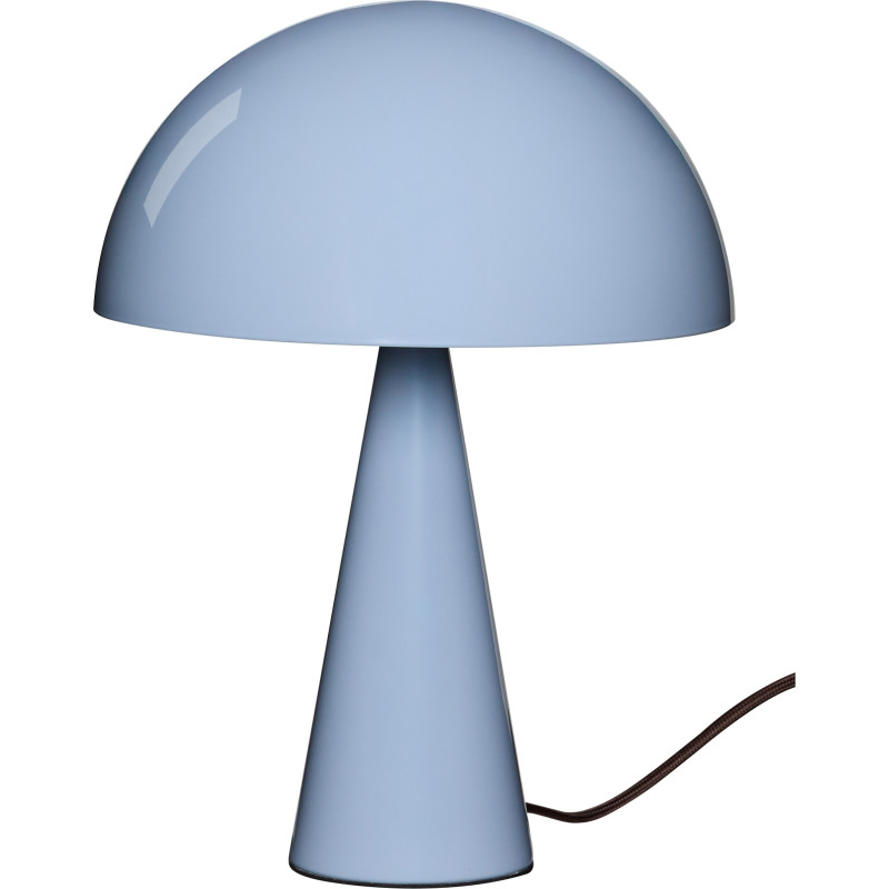 Mush Mini bordlampe, isblå, metal, højde 25 cm - HÜBSCH - Stue - Moderne - Med én lyskilde