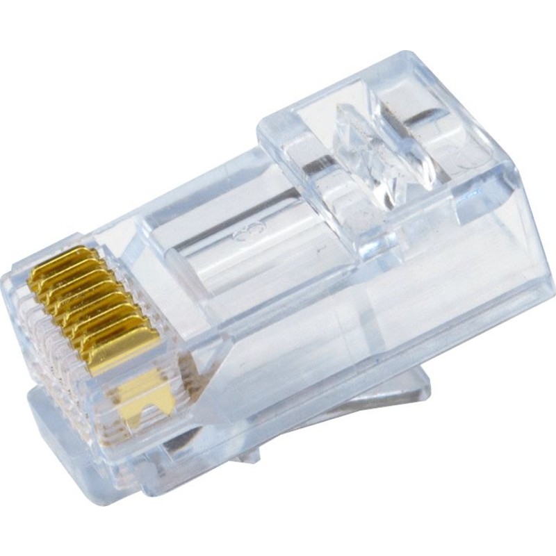 Simply45 RJ45 gennemkørsel stik CAT.6/6A uskærmet, blå, 20-pak