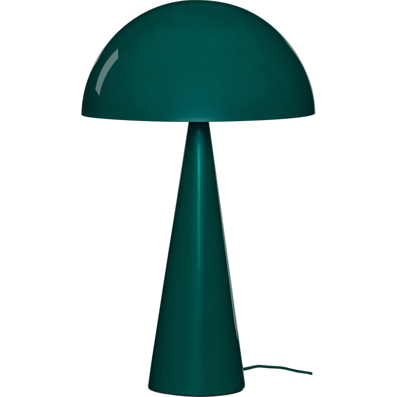 Mush bordlampe, mørkegrøn, metal, højde 50 cm - HÜBSCH - Stue - Moderne - Med én lyskilde
