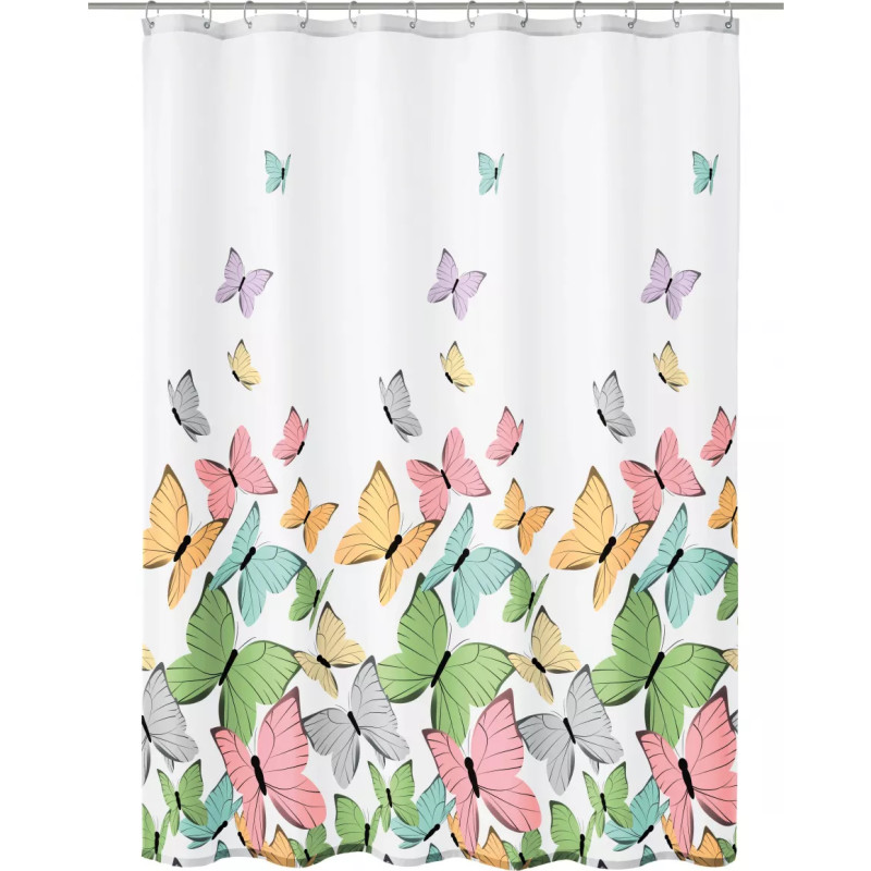 Kleine Wolke Butterflies badeforhæng, 180x200 cm, mønster