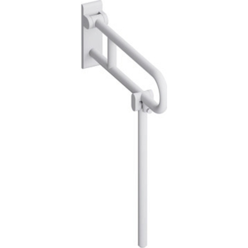 Hewi Serie 801 armstøtte, 90 cm, mat hvid