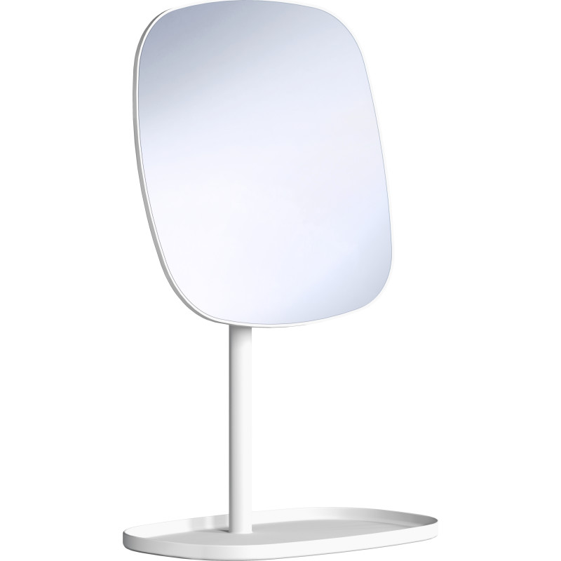 Beslagsboden Satin Square sminkspegel, vit