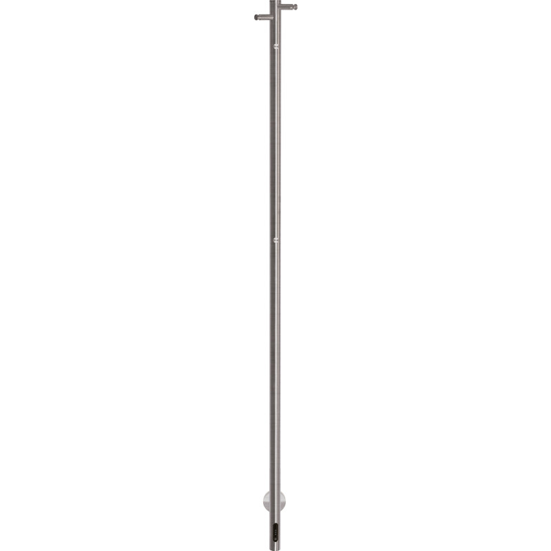 Kriss Single håndklædetørrer, el, 3,2x148 cm, børstet rustfrit stål