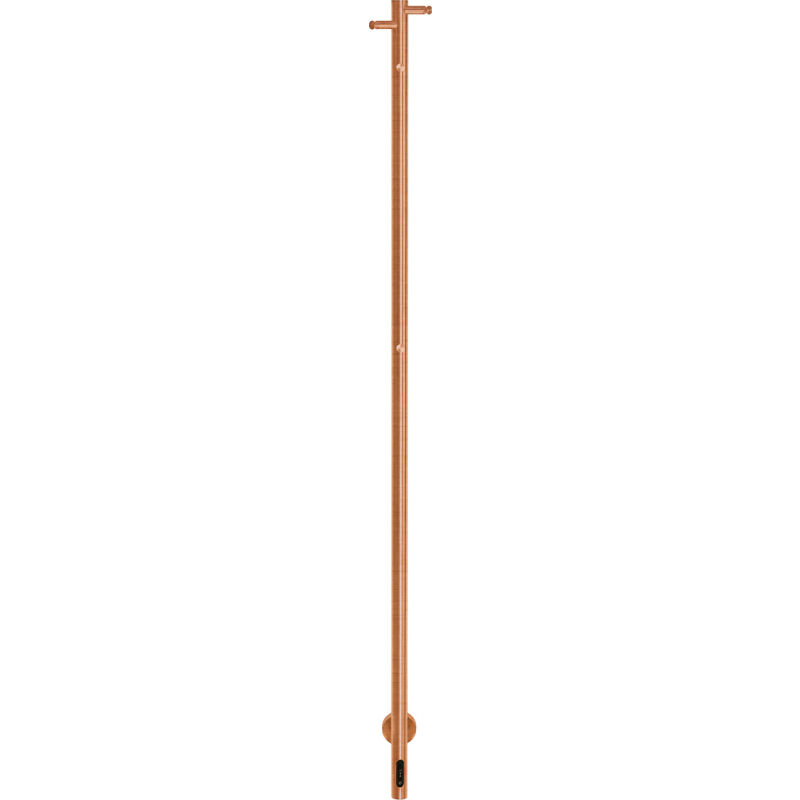 Kriss Single håndklædetørrer, el, 3,2x148 cm, børstet kobber