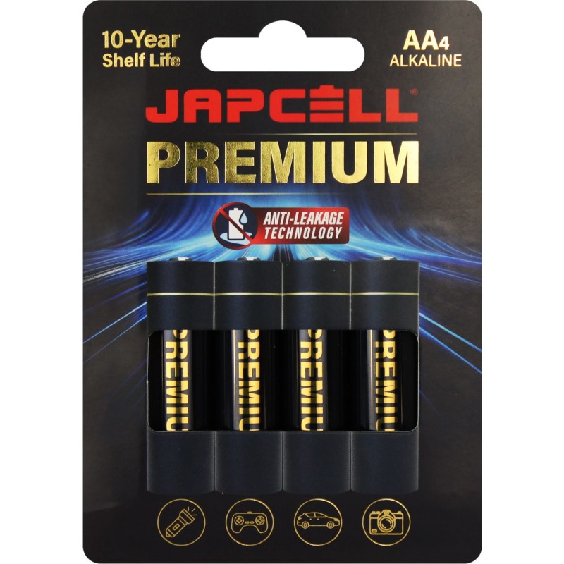 Japcell AA batterier, 4 stk.