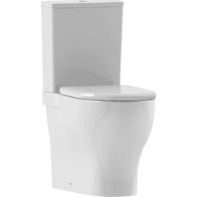 Lavabo Pratica toilet, back-to-wall, hvid