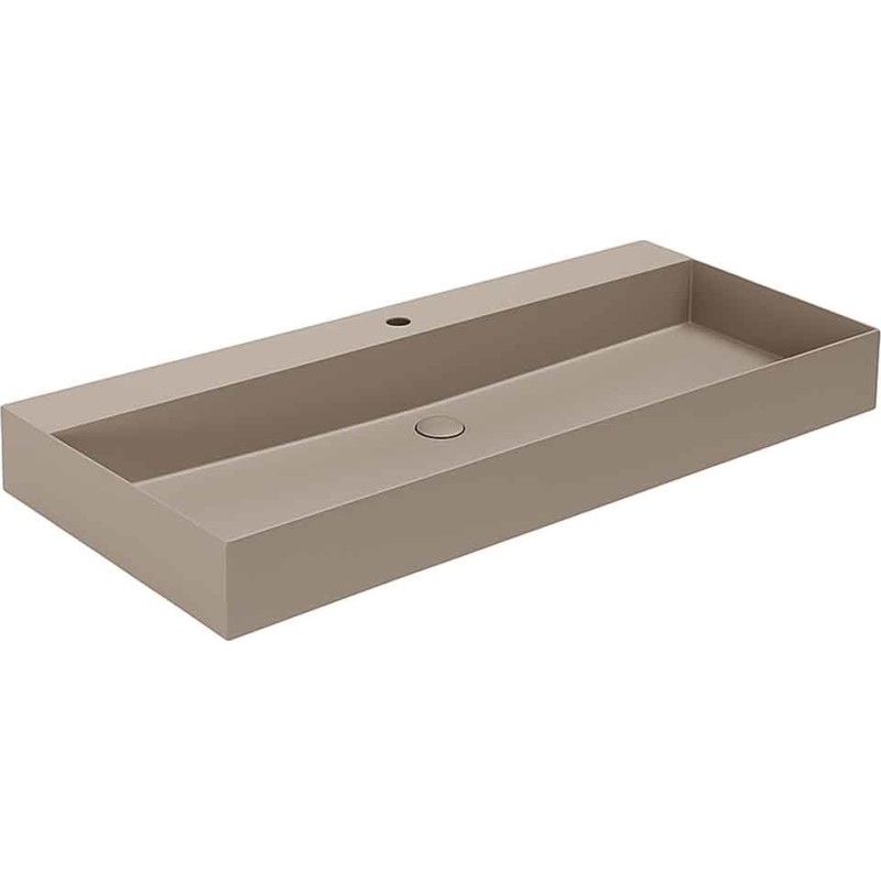 Lavabo Elegance SQ 102 håndvask, 102x40 cm, mat brun