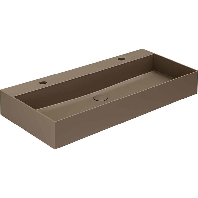 Lavabo Elegance SQ 102 håndvask, 102x40 cm, mat brun