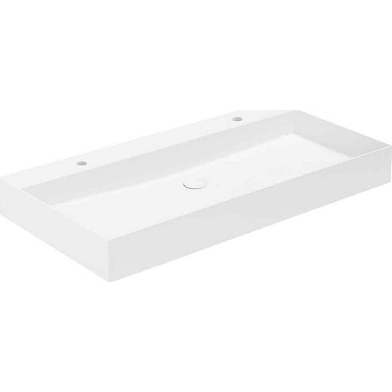 Lavabo Elegance SQ 102 håndvask, 102x40 cm, mat hvid