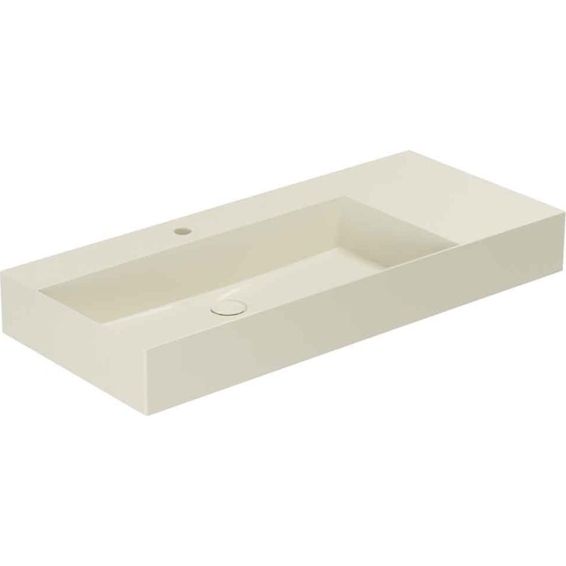 Lavabo Elegance SQ 102 R tvättställ, 102x40 cm, matt beige
