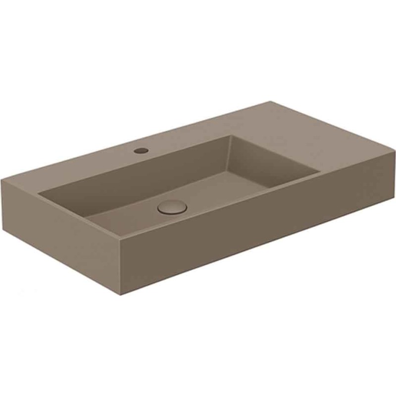 Lavabo Elegance SQ 102 R tvättställ, 102x40 cm, matt brun