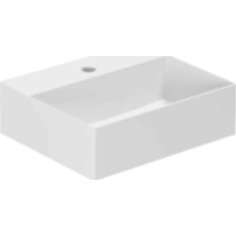 Lavabo Elegance SQ 42 håndvask, 42x35 cm, mat hvid